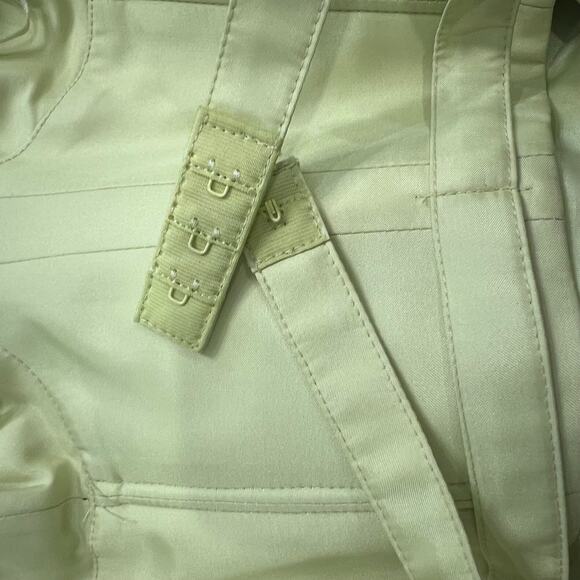 Carmen Marc Valvo Ombre Green White Y2K Sleeveless Mini Dress size 8 NEW Tags - Picture 9 of 13